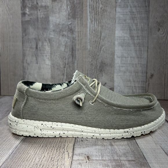 Hey Dude Men's Wally Stretch Slip On Comfort Loafers Casual Shoes Beige Size 8 - Picture 9 of 14